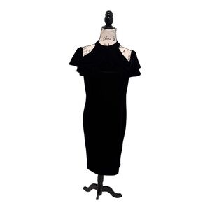 Calvin Klein Black Velvet Dress